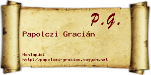 Papolczi Gracián névjegykártya